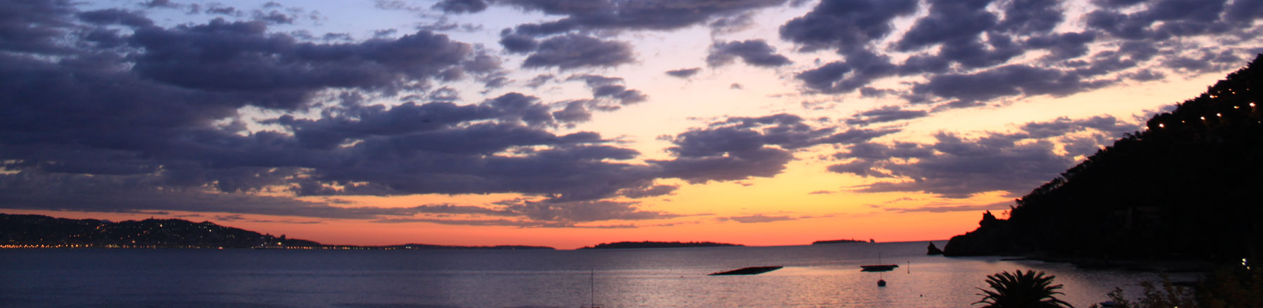 Sonnenuntergang am Horizont